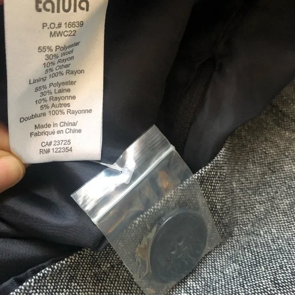 TALULA Aritzia Tweed Overall Jumper Wool Blend Dress size 2 - Picture 11 of 11